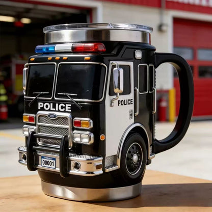 RescueMug XL – Grande Tasse 400ml Liner Inox Couvercle Anti-Fuite