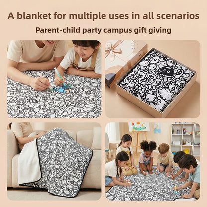 ColorMat Art – Tapis de Coloriage Lavable Enfant & Adulte | Graffiti & Cartoon