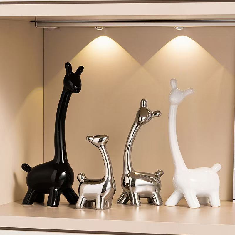Decoratieve porseleinen hertenfamilie