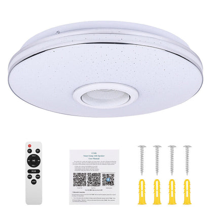 Plafonnier LED RGB 36W — Contrôle Bluetooth & App / Dimmable / Sync Musique