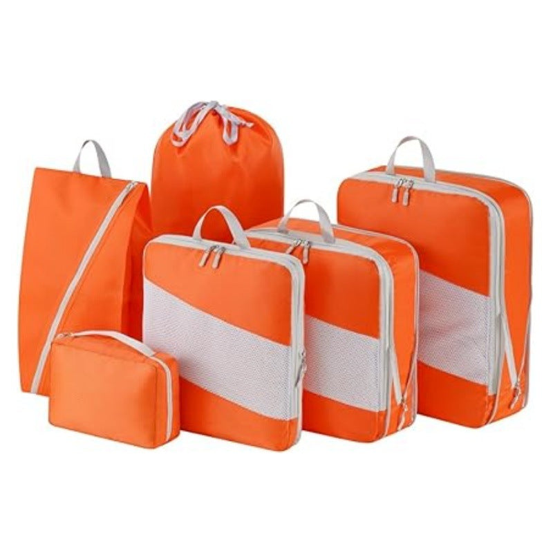 Set 6 Sacs de Rangement Compressibles Voyage - 4 Coloris