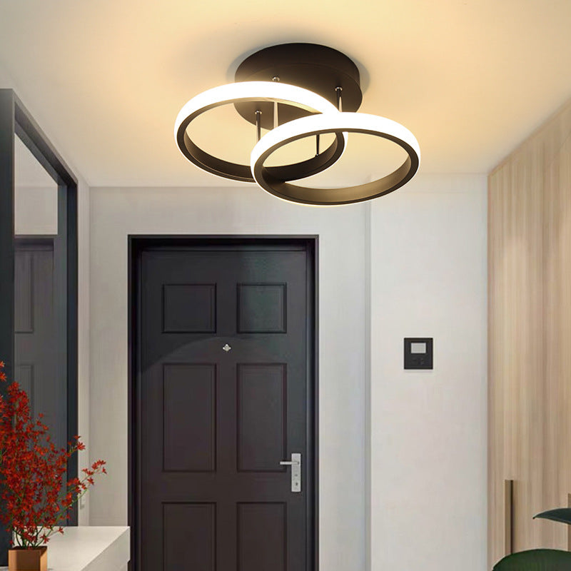 Plafonnier LED Design Minimaliste Tricolore – 5 Formes