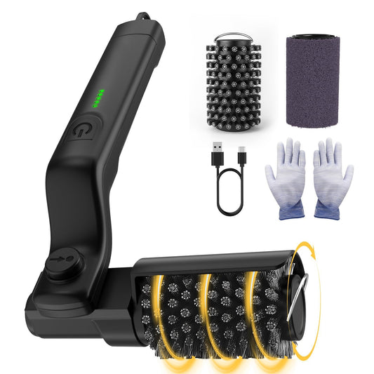 GrillClean Pro – Elektrische BBQ Reinigingsborstel | Stalen Borstelharen, Ergonomische Nylon Handgreep, Minimalistische Stijl
