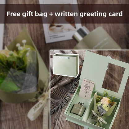 Coffret Cadeau Bouquet de Fleurs & Diffuseur de Parfum