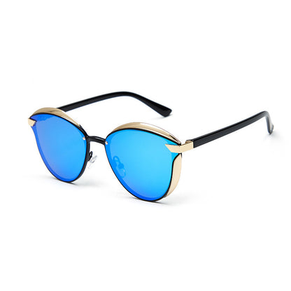 Lunettes de Soleil Tendance pour Femmes — Monture Ronde Métal UV400