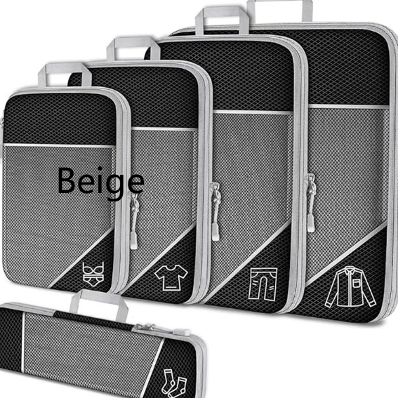 Lot de 5 organiseurs de valise / 4 Coloris