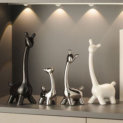Decoratieve porseleinen hertenfamilie
