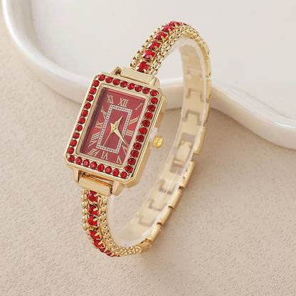 Retro Quartz Horloge met Romeinse Cijfers