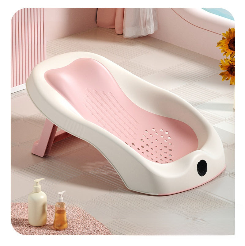 Antislip Babybadzitje — Temperatuurdetectie, Opvouwbaar