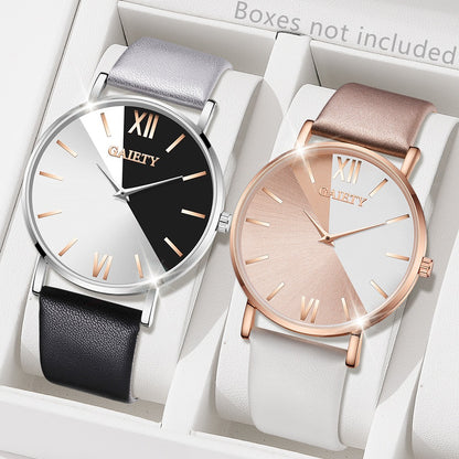 Bicolor horloge (kwarts) goud & zilver
