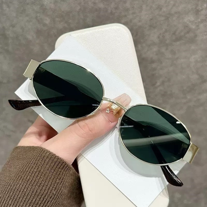 Lunettes de Soleil Ovales Anti-UV Tendance