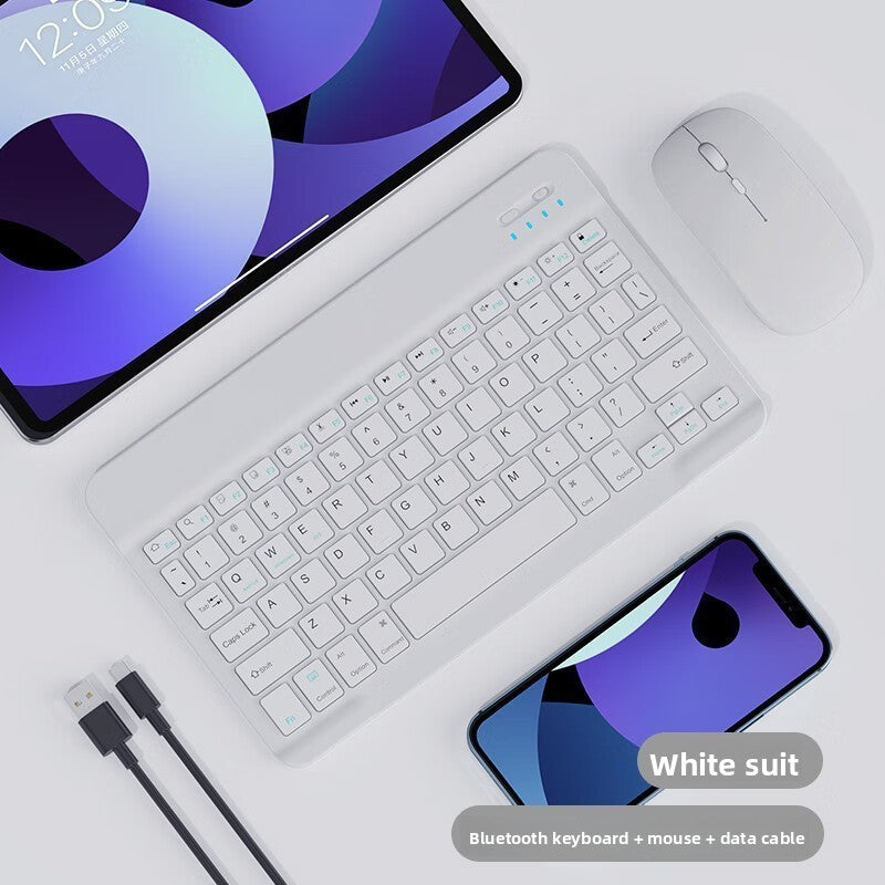 Clavier & Souris Bluetooth Rechargeable / Touches Silencieuses