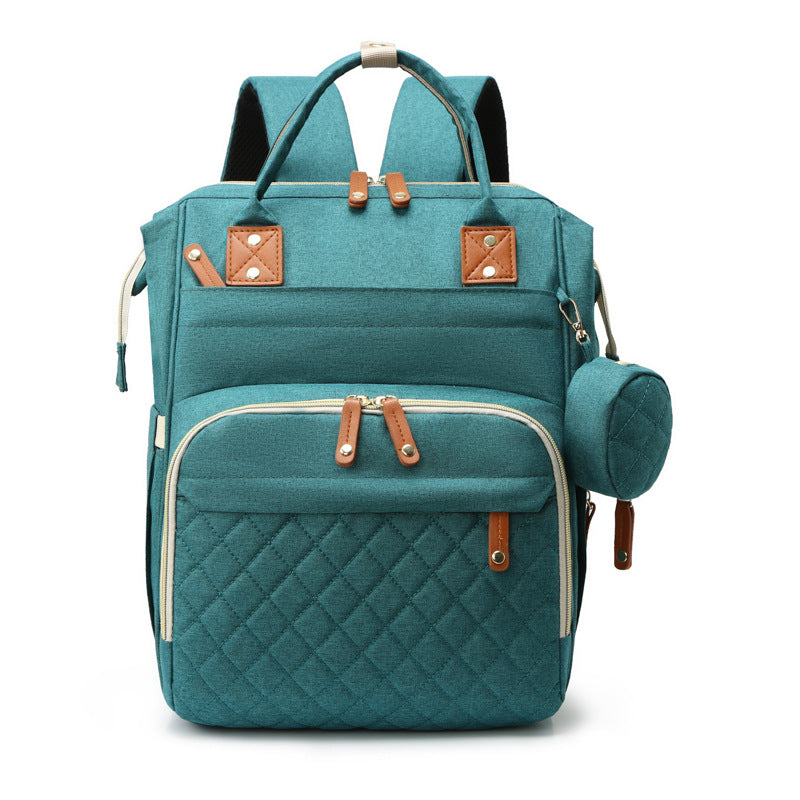 Multifunctionele Mama Tas + Babybedje — Waterdicht Oxford, 7 Kleuren