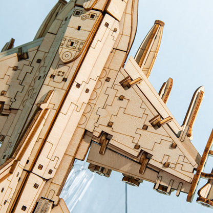 Puzzle en Bois Tridimensionnel — Maquette Avion de Chasse 3D