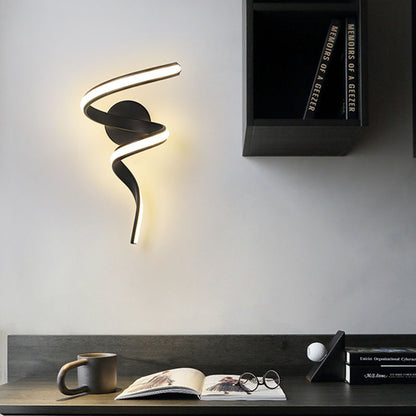 Applique Murale LED Minimaliste 12W Aluminium & Silicone – Tricolore