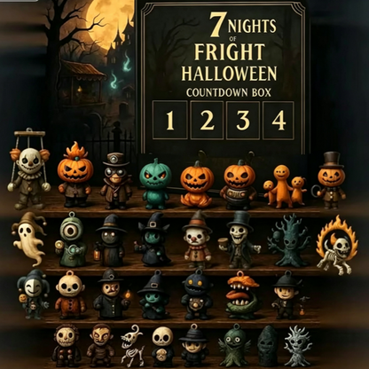 Calendrier de l’Avent Halloween — 31 Nuits / Figurines 3D PVC / Blind Box Surprise