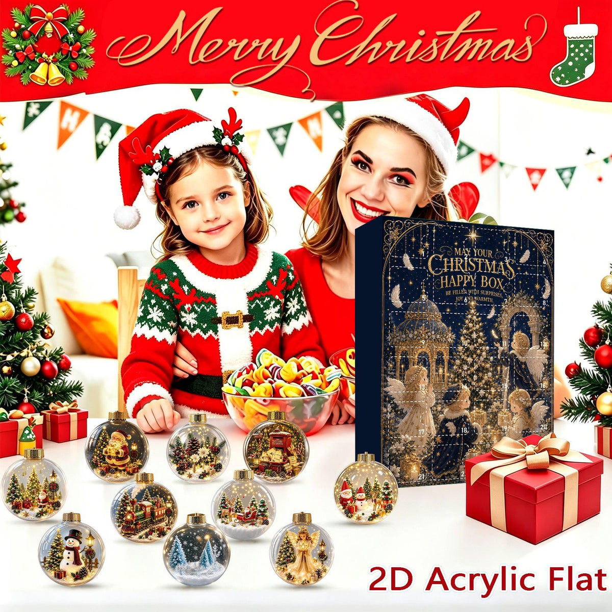 Calendrier de l'Avent Surprise 24 Cases / 5 Designs