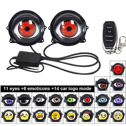 Phare de Voiture Dynamique à LED « Œil de Diable » — 33 Modes