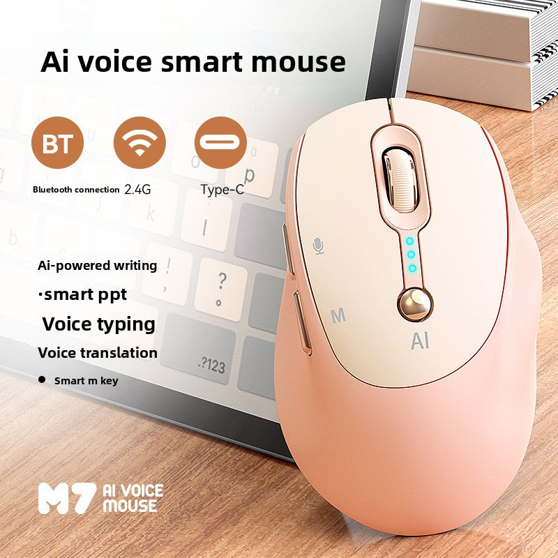 Souris Sans Fil IA avec Traduction Vocale et Indicateur de Batterie