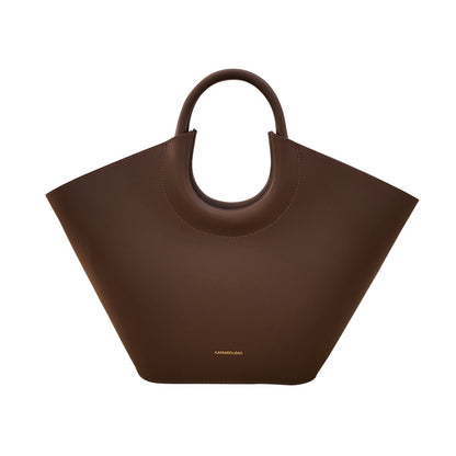 Sac Panier Cuir Véritable Style Parisien — 5 Coloris