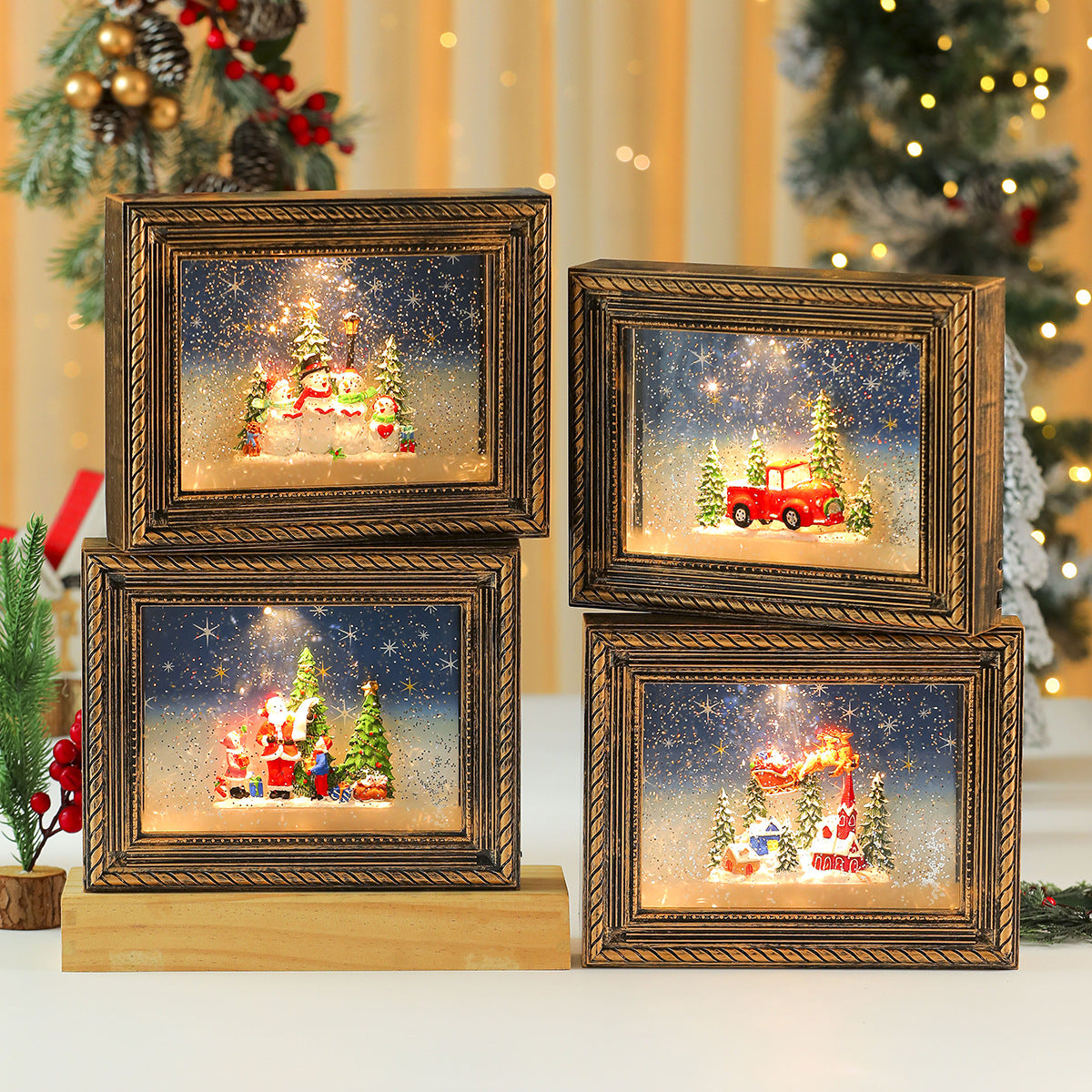 Verlichte en muzikale kerstlijst