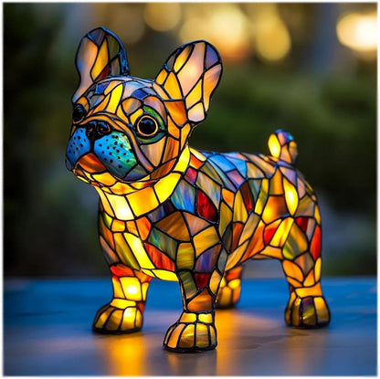 Lampe animaux effet vitrail / 5 modèles