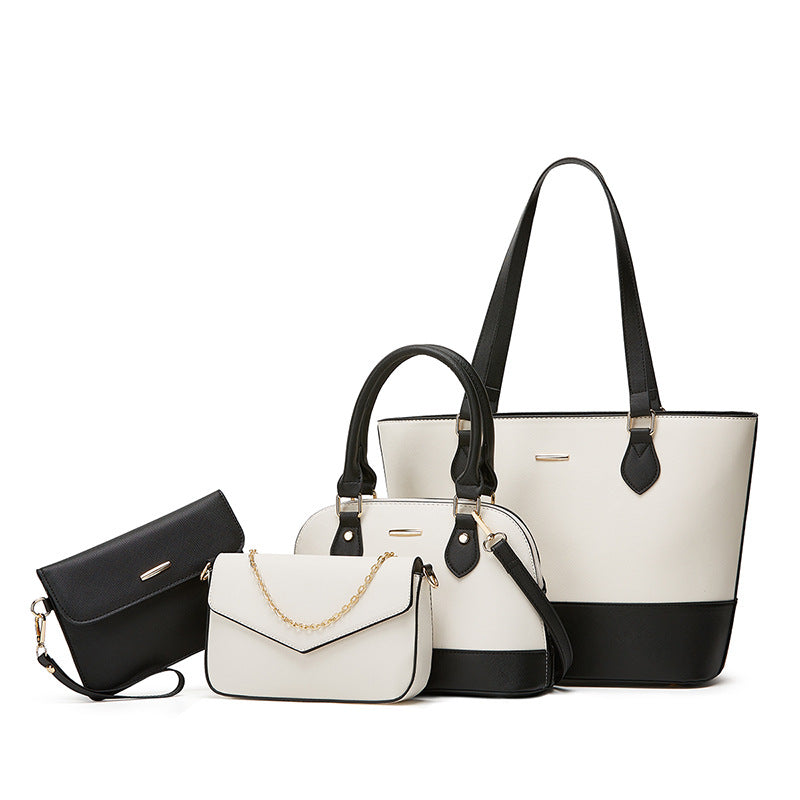 Ensemble Sac Cabas Femme 4 Pièces en Cuir PU