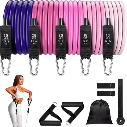 Kit Élastiques de Musculation TPE 11 Pièces  / 4 Coloris