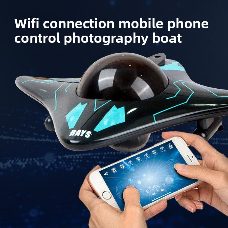 Op afstand bestuurbare boot met wifi-camera