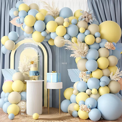 Guirlande de Ballons Style Crème Baby Shower & Anniversaire Mariage