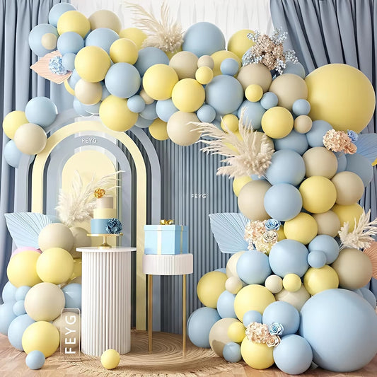 Guirlande de Ballons Style Crème Baby Shower & Anniversaire Mariage