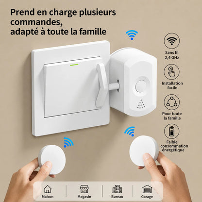 Interrupteur Télécommandé Sans Fil — Allumez & Éteignez Sans Bouger