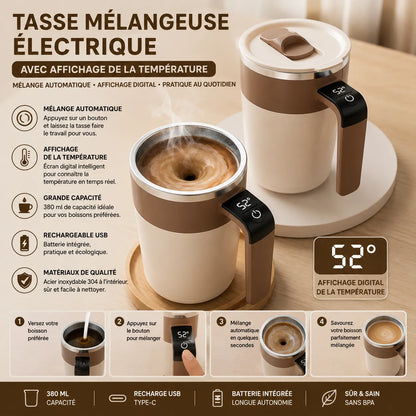 Mug Mélangeur Électrique Intelligent — Affichage Température  / 4 Coloris