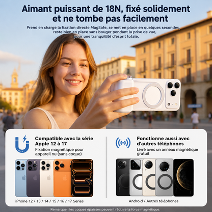 Support Magnétique Bluetooth pour Téléphone avec Télécommande — Photo & Vidéo