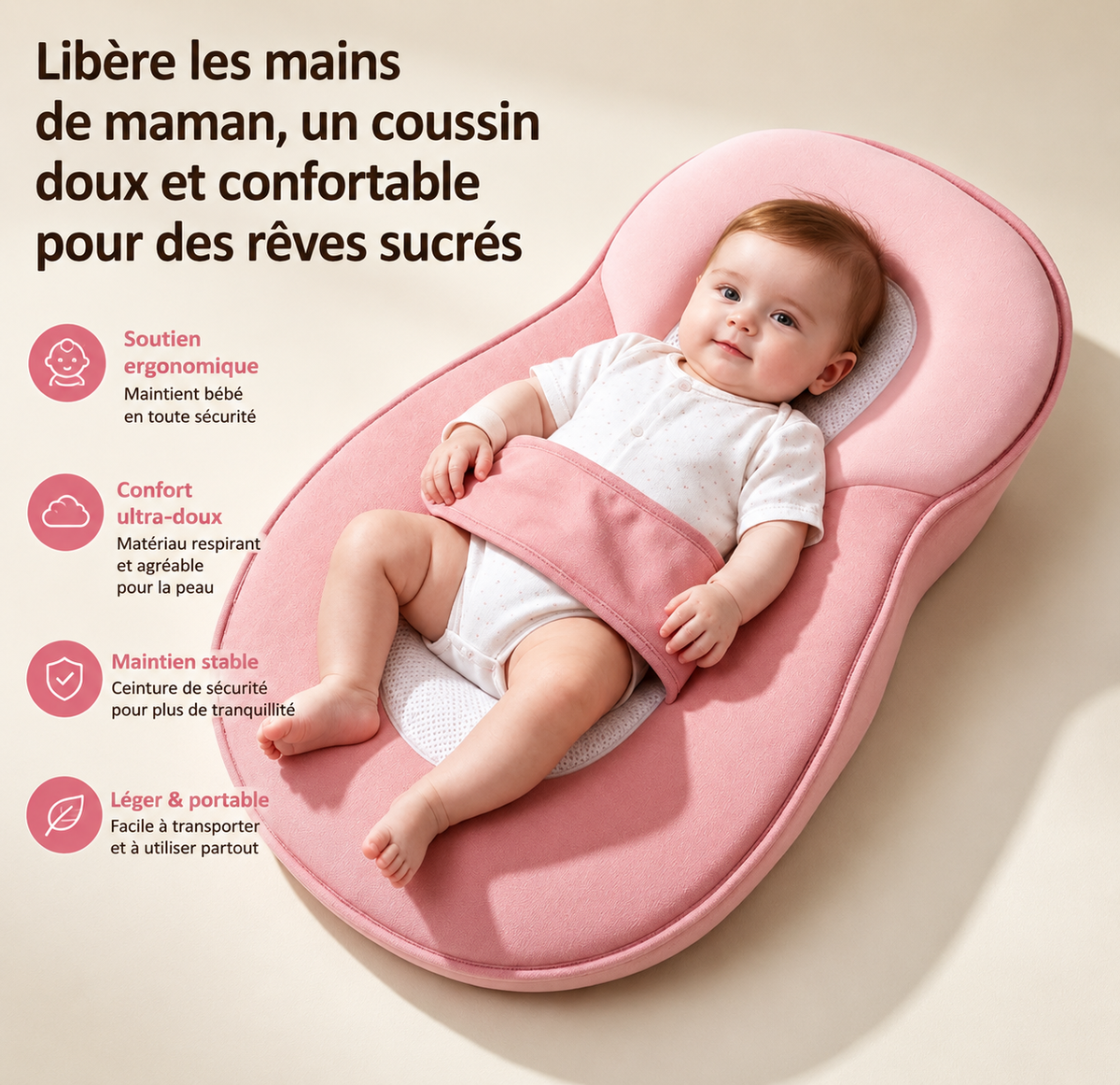 Coussin Incliné pour Fauteuil Inclinable Bébé — Anti-Régurgitations