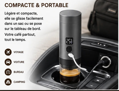 Machine à Café Portable 3-en-1 — Capsules & Café Moulu / Chauffage Rapide