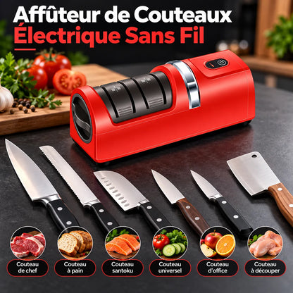 Affûteur de Couteaux Électrique Sans Fil