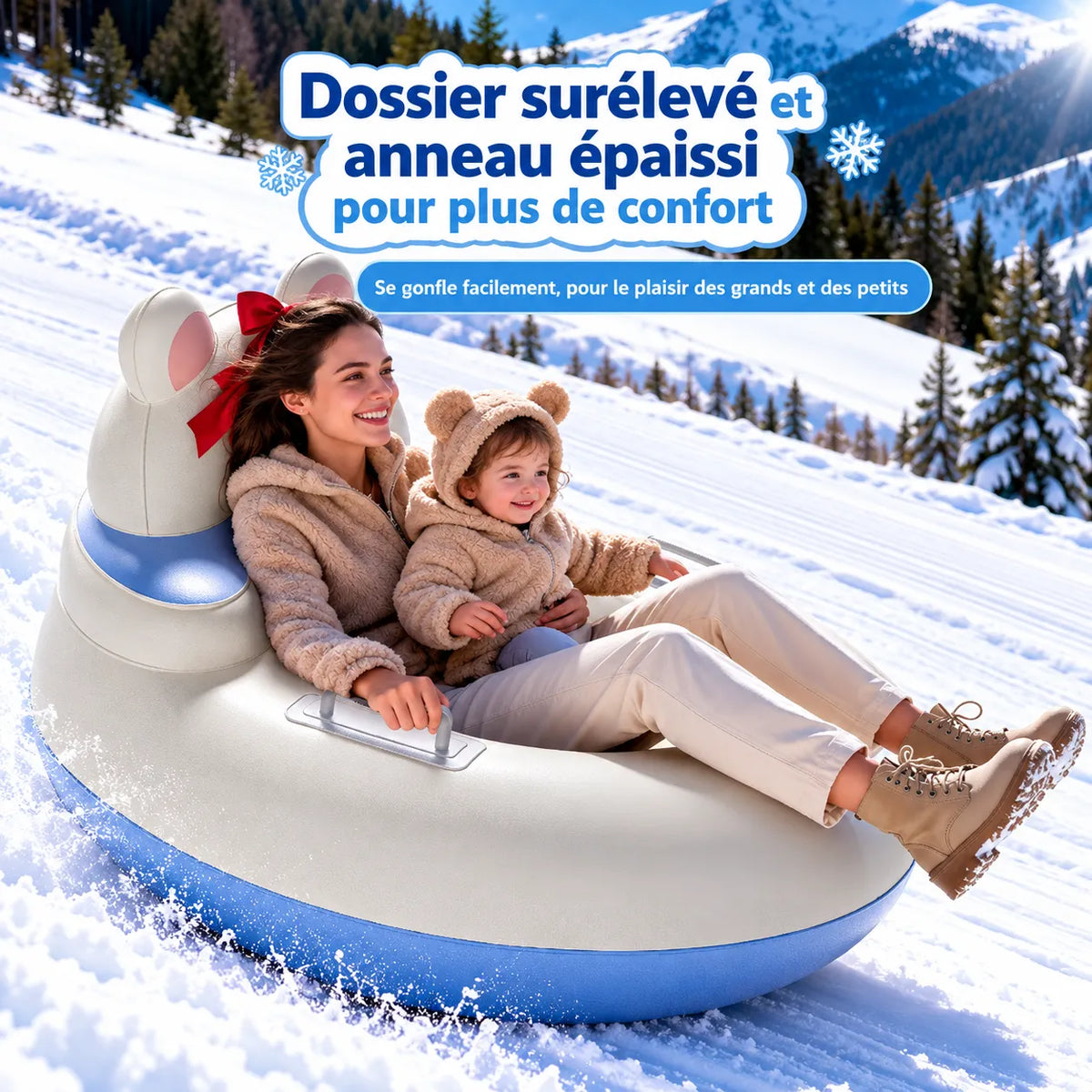 Bouée Luge Gonflable Neige  3 modéle