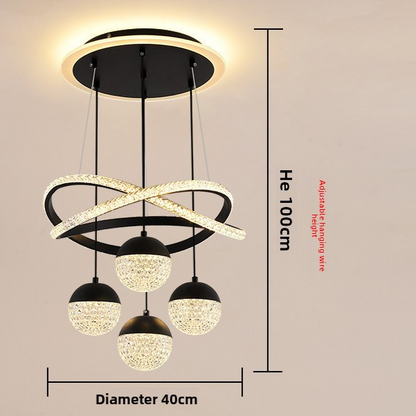 LumiStyle Pro – Minimalistische LED Hanglamp met Meerdere Lichten | 3 Kleuren, Verstelbare Hoogte & 15-30m²