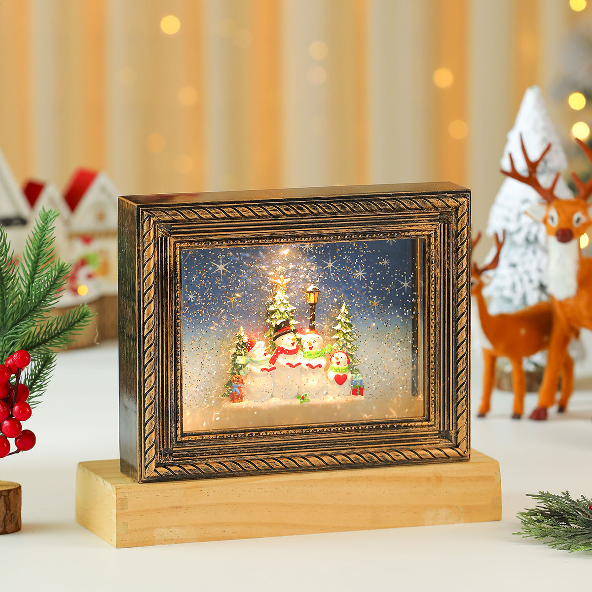 Verlichte en muzikale kerstlijst