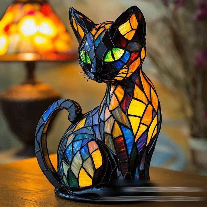 Lampe animaux effet vitrail / 5 modèles