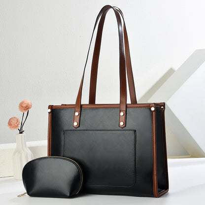 Tote Bag PU Structuré — 3 Coloris
