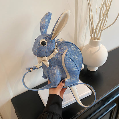 Sac Lapin 3D Sculpté PU — Niche & Tendance / 2 Coloris