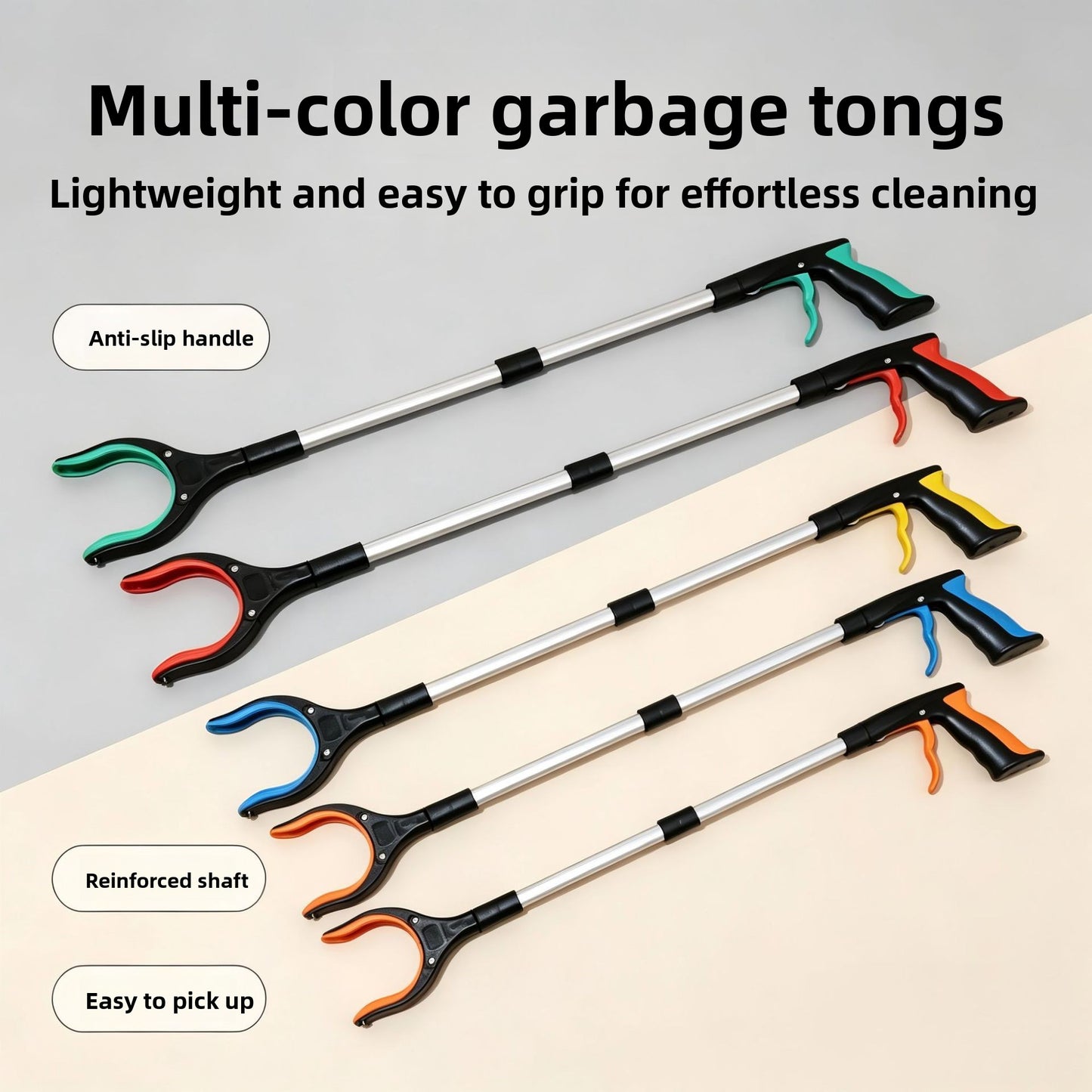 Pince à Déchets Pliable en Aluminium — Clip Magnétique / Légère