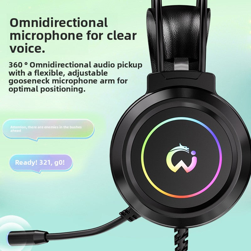 Bedrade Gaming Headset met Microfoon — USB & 3,5 mm, LED