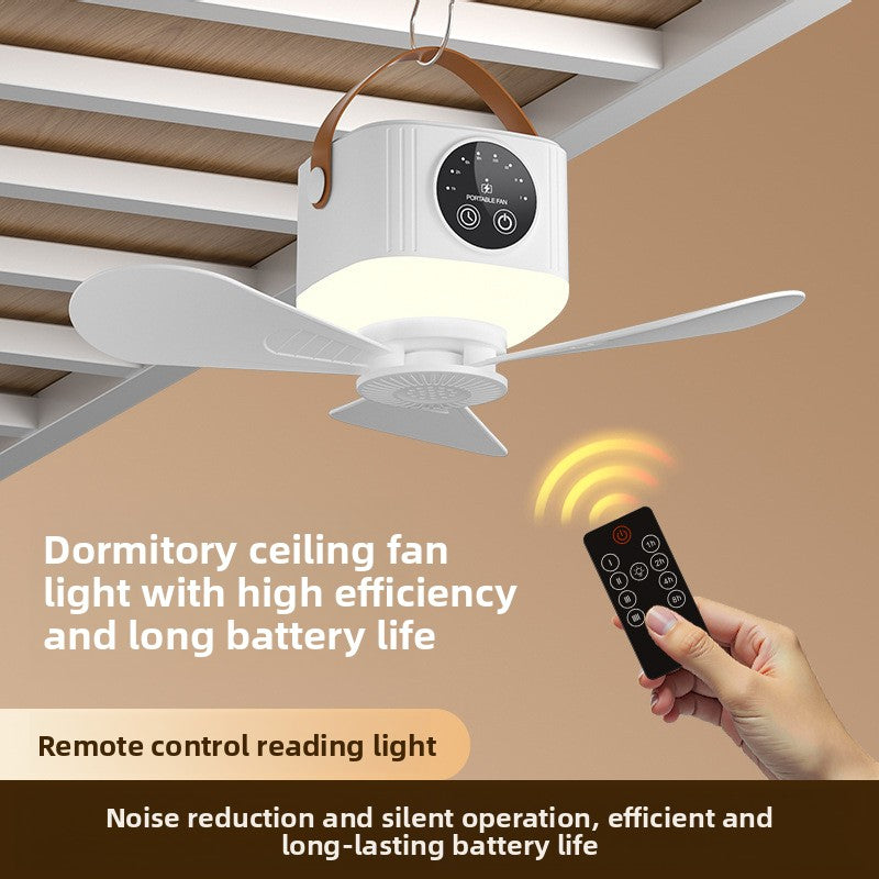 CeilingFan Smart – Ventilateur Rechargeable LED & Télécommande