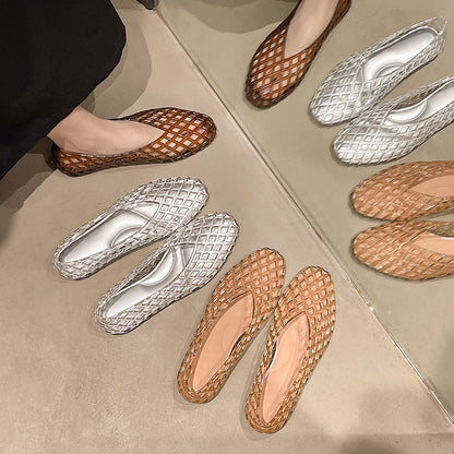 Sandales à Enfiler en Maille pour Femmes