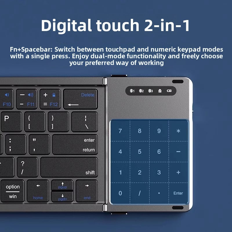 Opvouwbaar Bluetooth-toetsenbord met touchpad / 4 kleuren