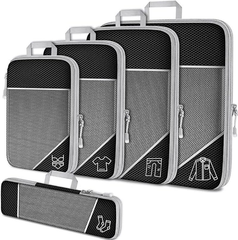 Lot de 5 organiseurs de valise / 4 Coloris