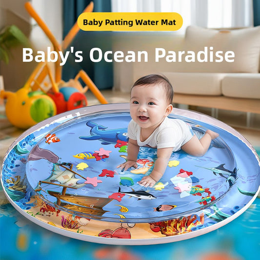 Tapis de Jeu Gonflable pour Bébé — Aquatique & Éveil Sensoriel
